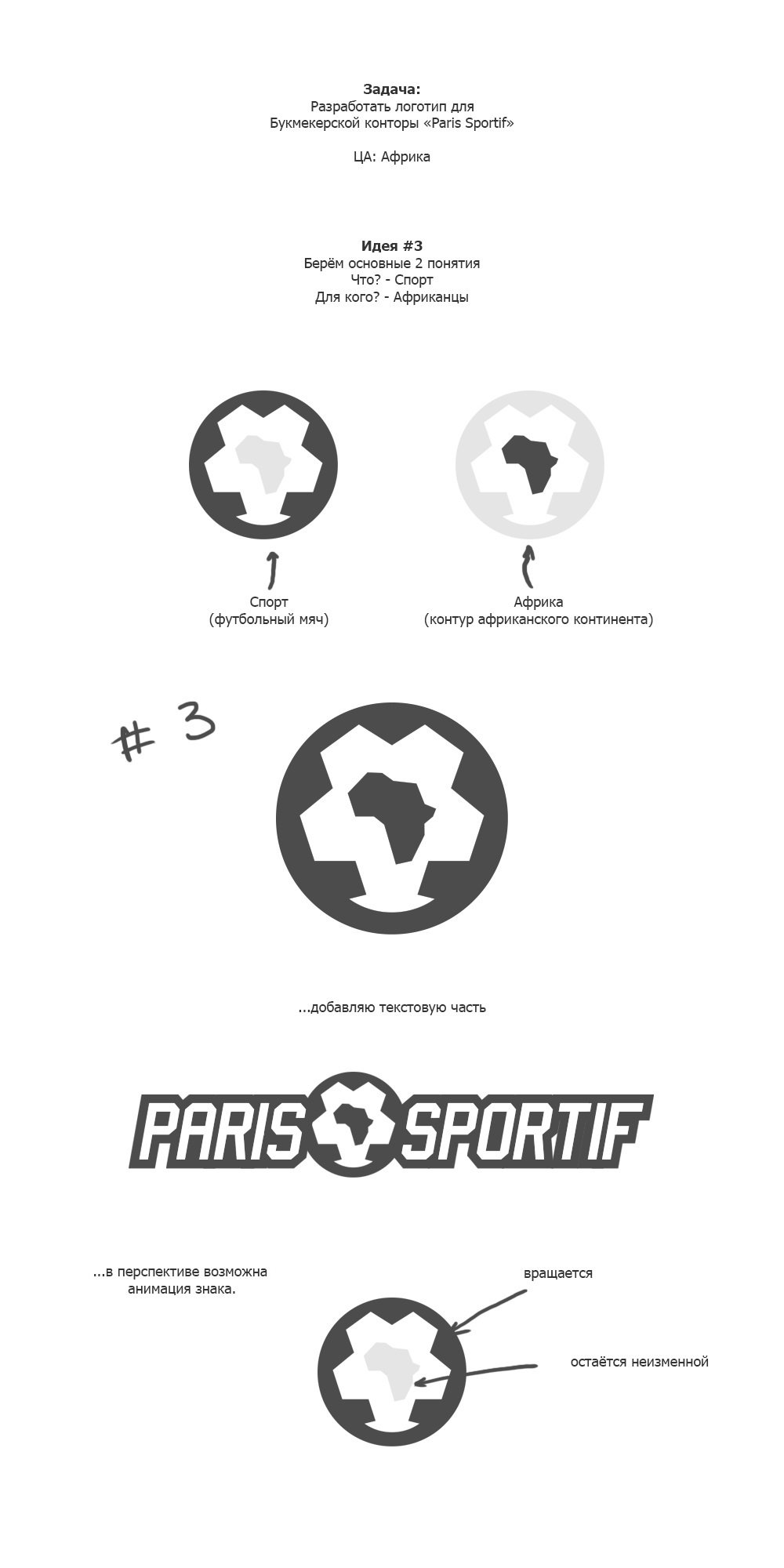Идея логотипа Paris Sportif 3